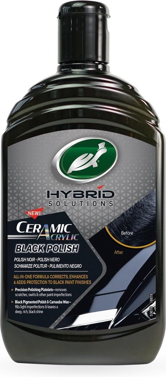 Turtle Wax Hybrid Solutions Ceramic Acrylic Black Polish - 500ml