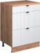 Vicco Commode Rion, Blanc vague/Chêne doré, 60 x 46 cm