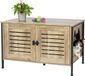 Relaxdays Kattenkast voor kattenbak - met slot - 50,5x80x45 cm - bruin