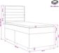 vidaXL Boxspringbed met matras, lichtgrijs, 90 x 200 cm, stof