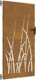 vidaXL Poort 85x175 cm grasontwerp cortenstaal