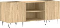 vidaXL Armoire pour disques 121x38x48 cm bois de chêne sonoma travaillé