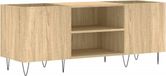 vidaXL Armoire pour disques 121x38x48 cm bois de chêne sonoma travaillé