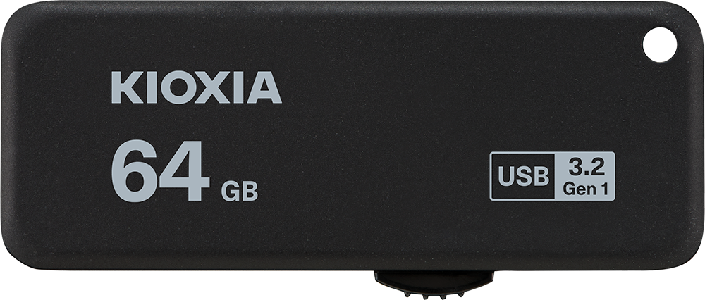 Kioxia TransMemory U365 - USB-stick - 64 GB - Zwart