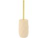 Tendance WC/toiletborstel in houder Diamond - beige - kunststof - 8 x 34 cm