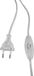 Electraline 70529 Prise sécurisée - Transparent - Interrupteurs câble 1,5 m plastique blanc IP20