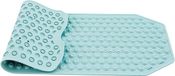Tatkraft Secure Antislip Tapis de douche, Tapis de bain en caoutchouc 153 ventouses solides, Sécurité et confort pour personnes âgées et enfants, Revêtement antidérapant, Antibactérien, Bleu, 40 x 103 cm