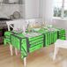 Bonamaison Tafelkleed, Anti-Mold, Sneldrogend, Waterdicht, 100% Polyester Tafellaken, Neon groene rook, 140 x 160 Cm