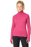 Vaude Livigno Ii Sweatshirt Met Halve Rits Roze 38 Vrouw