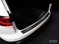 Zwart Avisa Zwart RVS Achterbumperprotector passend voor Volkswagen Touareg III (CR7) 2018- 'Ribs'