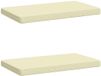 vidaXL - 2-delige - Bankkussens - VUGHT - 2 - st - 100% - Polyester - Crèmekleurig