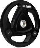VirtuFit Olympische Rubberen Halterschijf - 5 kg - 50 mm - Zwart