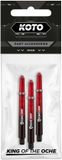 KOTO darts KOTO King Grip Colors Red Black - Dart Shafts Short