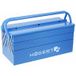 Högert Technik Boîte à outils en métal pour outils et petites pièces, boîte à outils/coffre à outils, 45 x 20,5 x 20 cm, boîte avec compartiments entièrement accessibles, coffre stable