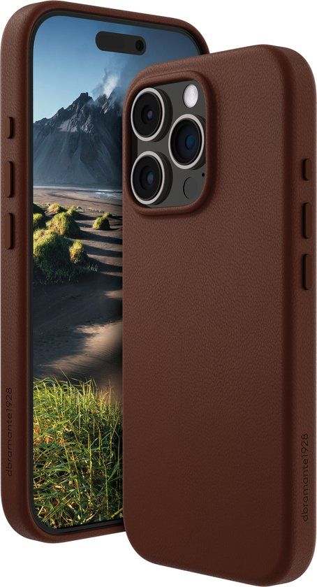 Dbramante1928 Roskilde Mag Hoesje voor iPhone 16 Pro Max - Bruin