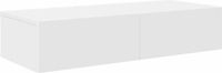 vidaXL Wandschap met lades, bewerkt hout, wit, 80x33x17 cm