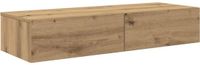 vidaXL Wandschap met lades, 100x36x19 cm, bewerkt hout, ambachtelijk eikenkleurig
