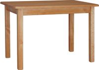 k koma Massieve tafel van grenenhout in essenhout-look – Elegantie in de kleur elzenhout, 120 x 70 cm