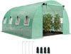 Outsunny Tunnelkas-PE, staal-295L x 400B x 200H cm-Groen