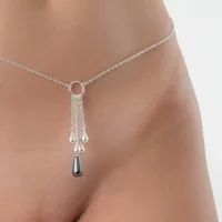 Sylvie Monthulé Heupketting Rain of Pearls Zilver
