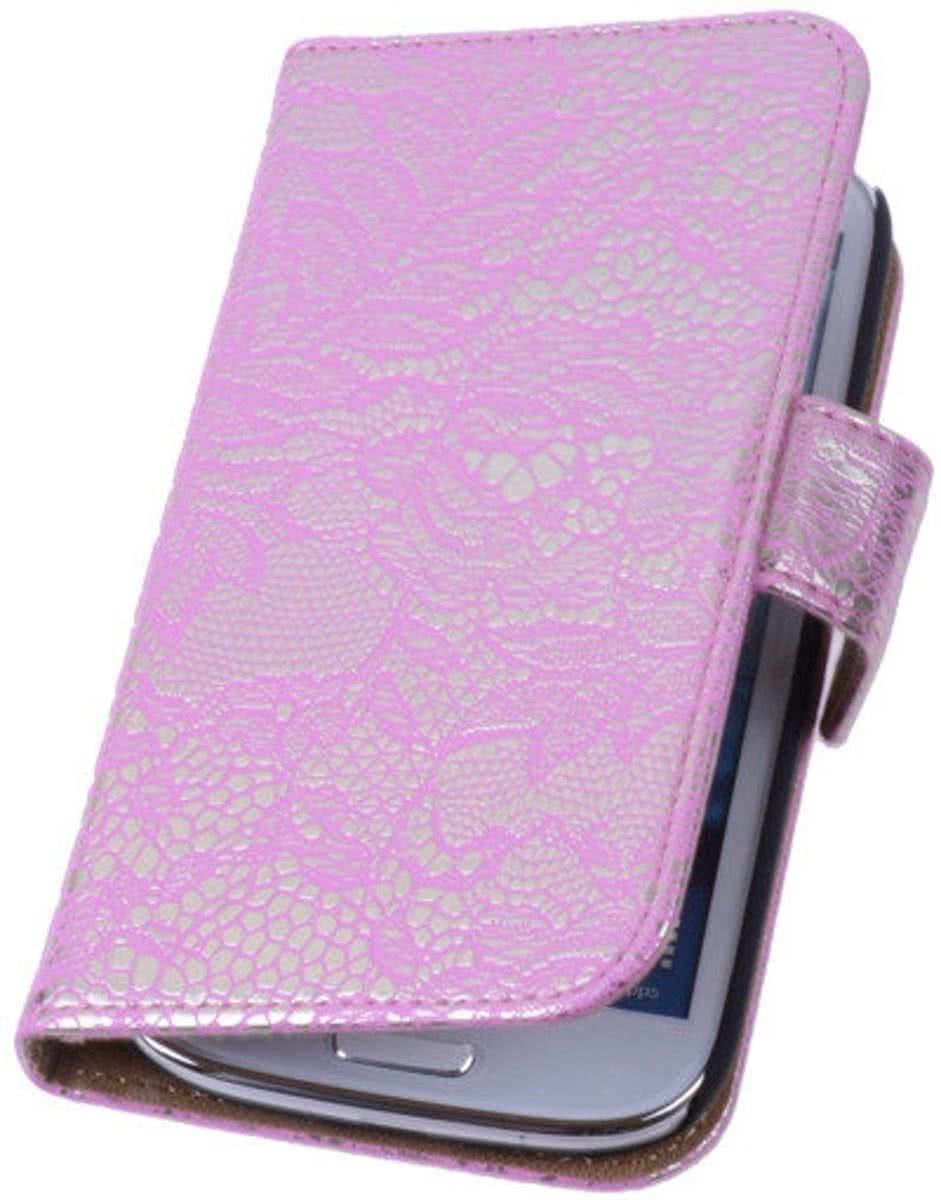 Best Cases Lace Pink Samsung Galaxy S3 Neo Book/Wallet Case/Cover Hoesje