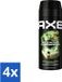 Ax Déodorant Spray Corporelle Mojito Vert + Bois de Cèdre, 150 ml - Lot Économique - 4 pièces