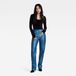 G-Star Viktoria High Straight Wmn Jeans Luna Blue Metal Coating Coton