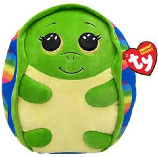 TY Squish a Boo Shruggie Turtle 20 cm - Groen - Pluche