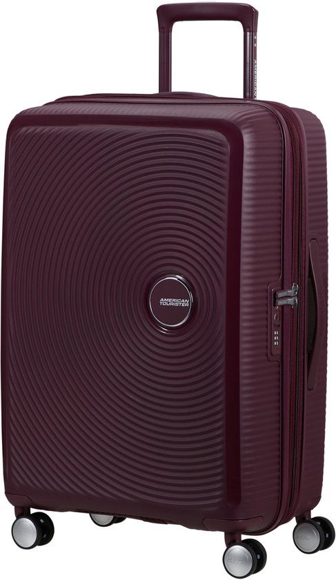 American Tourister Soundbox Spinner 67/24 TSA Expandable Wild Cherry