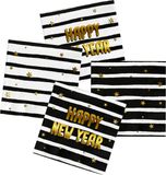 Folat 63756 HNY-servetten, 33 x 33 cm, decoratie voor Nieuwjaar, 20 stuks, meerkleurig