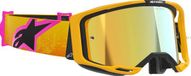 Alpinestars Vision 8 Corp Crossbril – Oranje / Geel / Roze – Goud spiegel Lens
