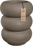 Elho Amber Roll High 43 - Bloempot voor Binnen & Buiten - 100% Gerecycled Plastic - Ø 43 x H 58 cm - Burnt umber
