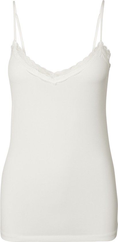Pieces dames kanten singlet - Lace singlet kate - Creme - S