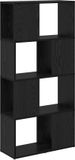 vidaXL Tv-meubelset - 60 x 24 x 125,5 cm - Zwart - Bewerkt hout