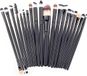 Jumada's - 20-delige Make-Up Kwasten Set - Zwart - Synthetisch Haar