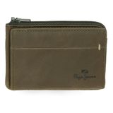 Pepe Jeans Staple Portemonnee met kaarthouder, groen, leer