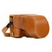 MegaGear MG983 Ever Ready Leather Camera Case met draagriem compatibel met Fujifilm X-T30, X-T20, X-T10 (16-50mm / 18-55mm lenses) - Lichtbruin