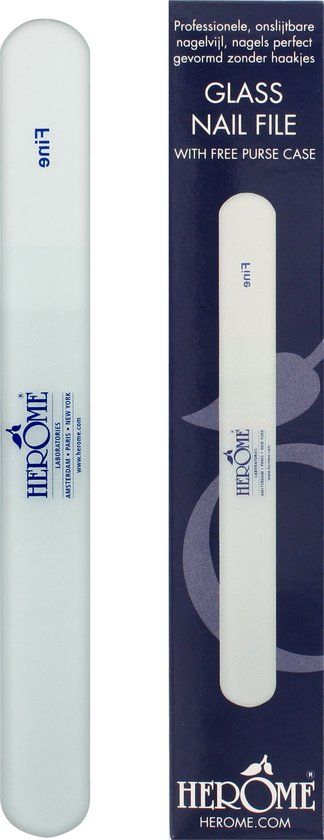 Herome Glazen Nagelvijl - Glass Nail File - Large - 21.5cm