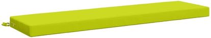 vidaXL Coussin de banc SOEST 100% Polyester Vert Vif 150 x 40 x 8 cm