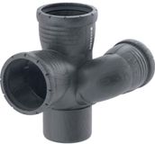Geberit Silent-Pro Schachtbogenstück 87,5° links, DN 100 / 70 / 90, 393.554.14.1