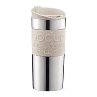 Bodum 11068-913 Mug de voyage 0,35 ml Crème, Acier inoxydable