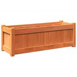 VidaXL Plantenbak 90x31x31 cm Massief Grenenhout Bruin