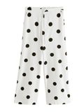 Next - Dames - Broek met wijde pijpen van gemengd linnen - Wit