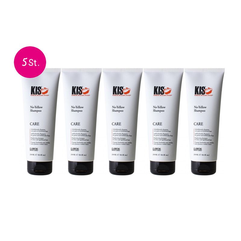 Kapperskorting 5x KIS No-Yellow Shampoo 250ml