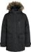 JACK&JONES Jongens Parka JJCHARLIE DETACHABLE FAUX FUR PARK JNR Zwart Polyester 100% Lange mouw Herfst/Winter 2025