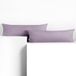 DecoKing Set van 2 kussenslopen, 20 x 145 cm, jersey, 100% gekamd katoen, ritssluiting, Amber violet