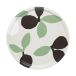 Marimekko Plateau Omppo Linen, sage, black brown, white, 46 cm