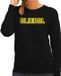 Bellatio Decorations Foute Kersttrui/sweater voor dames - oliebol - geel - oliebollen - nieuwjaar XL
