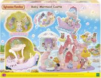 Sylvanian Families Figurines Miniatures, Château des Sirènes, 3 Figurines, Bébé Lapin Chocolat, Bébé Fennec, Bébé Chat Persan