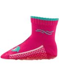 Ewers Beachies aquasokken/strandsokken/surfschoentjes met stevige antislipzool fuchsia met dolfijnen-34/36